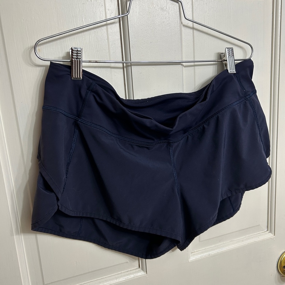 Lulu lemon speed up shorts 2.5” navy